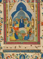 An illustration from Leaf from the Laudario of Sant'Agnese (1340)