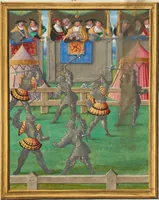 An illustration from Livre des faits de Jacques de Lalaing (1530)