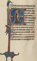 An illustration from Bute Psalter (1285)