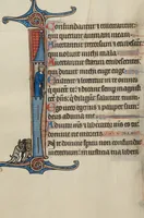 An illustration from Bute Psalter (1285)