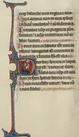 An illustration from Bute Psalter (1285)