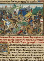 An illustration from Fifteen Cuttings from Histoire de Charles Martel (1463)