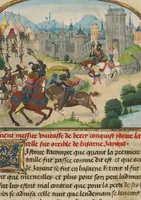 An illustration from Fifteen Cuttings from Histoire de Charles Martel (1463)