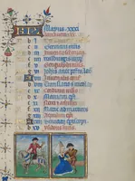 An illustration from Book of Hours (1450)