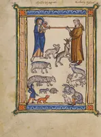 An illustration from Bestiary (1270)