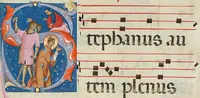 An illustration from Antiphonal (1250)