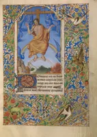 An illustration from Katherine Hours (1480)