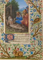 An illustration from Katherine Hours (1480)
