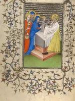 An illustration from Collection of Masses for High Feasts (1410)