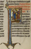 An illustration from Marquette Bible, 3 vols. (1270)