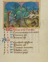 An illustration from Book of Hours (1550)