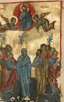 An illustration from Gospel Book (1250)