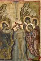 An illustration from Gospel Book (1250)