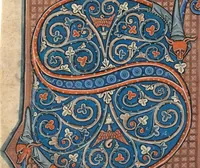 An illustration from Four cuttings from a Cistercian antiphonal (see Ms. 44) (1260)