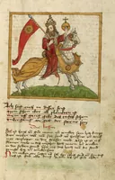 An illustration from Miscellany: Anatomical-Physiological Description of Men; Liber Synonimorum; Descriptions of Planets, Zodiacs, and Comets; Treatises on Divination from Names, etc. (1464)