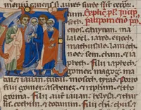 An illustration from Abbey Bible (1250)