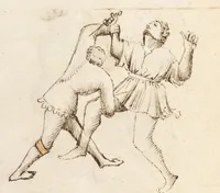 An illustration from Il Fior di Battaglia (1410)