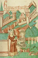 An illustration from Barlaam und Josaphat (1469)