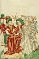 An illustration from Barlaam und Josaphat (1469)