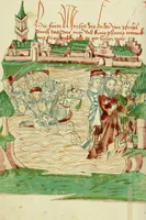 An illustration from Barlaam und Josaphat (1469)