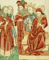 An illustration from Barlaam und Josaphat (1469)