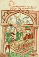 An illustration from Barlaam und Josaphat (1469)