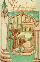 An illustration from Barlaam und Josaphat (1469)