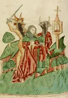 An illustration from Barlaam und Josaphat (1469)