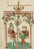 An illustration from Barlaam und Josaphat (1469)