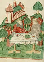 An illustration from Barlaam und Josaphat (1469)