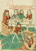 An illustration from Barlaam und Josaphat (1469)
