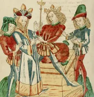 An illustration from Barlaam und Josaphat (1469)