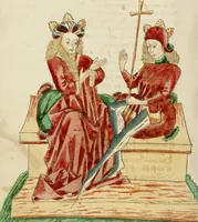 An illustration from Barlaam und Josaphat (1469)