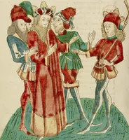 An illustration from Barlaam und Josaphat (1469)