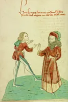 An illustration from Barlaam und Josaphat (1469)