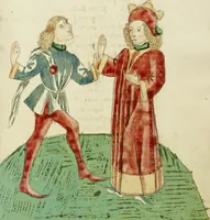 An illustration from Barlaam und Josaphat (1469)