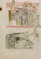 An illustration from Vita beatae Hedwigis (1353)