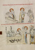 An illustration from Vita beatae Hedwigis (1353)