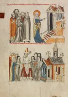 An illustration from Vita beatae Hedwigis (1353)