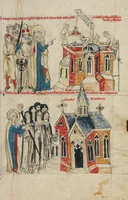 An illustration from Vita beatae Hedwigis (1353)
