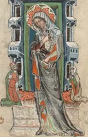 An illustration from Vita beatae Hedwigis (1353)