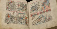 An illustration from Vita beatae Hedwigis (1353)