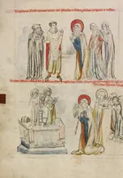An illustration from Vita beatae Hedwigis (1353)