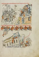 An illustration from Vita beatae Hedwigis (1353)
