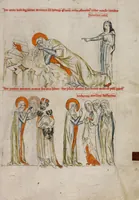 An illustration from Vita beatae Hedwigis (1353)