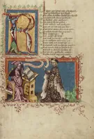 An illustration from Weltchronik (1400)