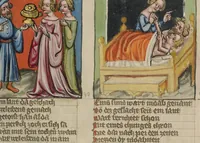 An illustration from Weltchronik (1400)