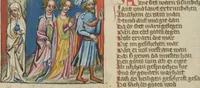 An illustration from Weltchronik (1400)