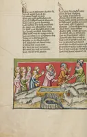 An illustration from Weltchronik (1400)