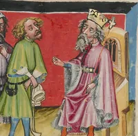An illustration from Weltchronik (1400)